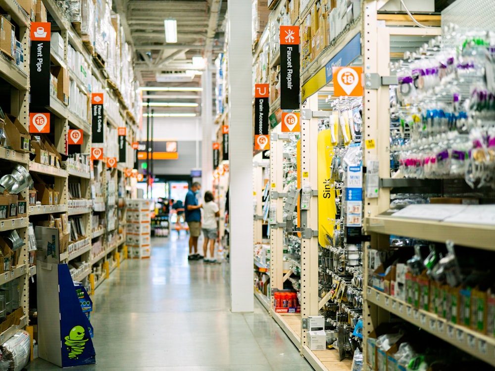 Hardware store aisle